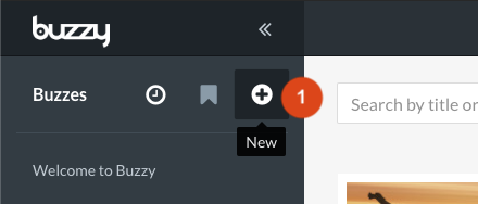 Create new button in sidebar